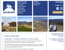 Tablet Screenshot of aardvark-mthotham.org.au